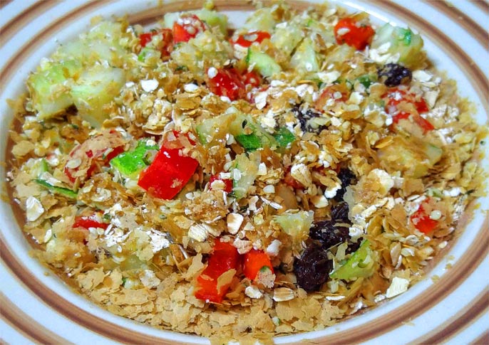 desayuno de avena saludable