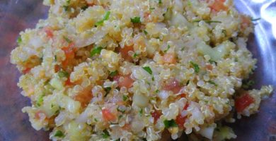 Tabule de quinoa vegano