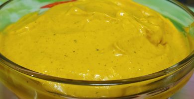 Veganesa, mayonesa casera vegana al curry