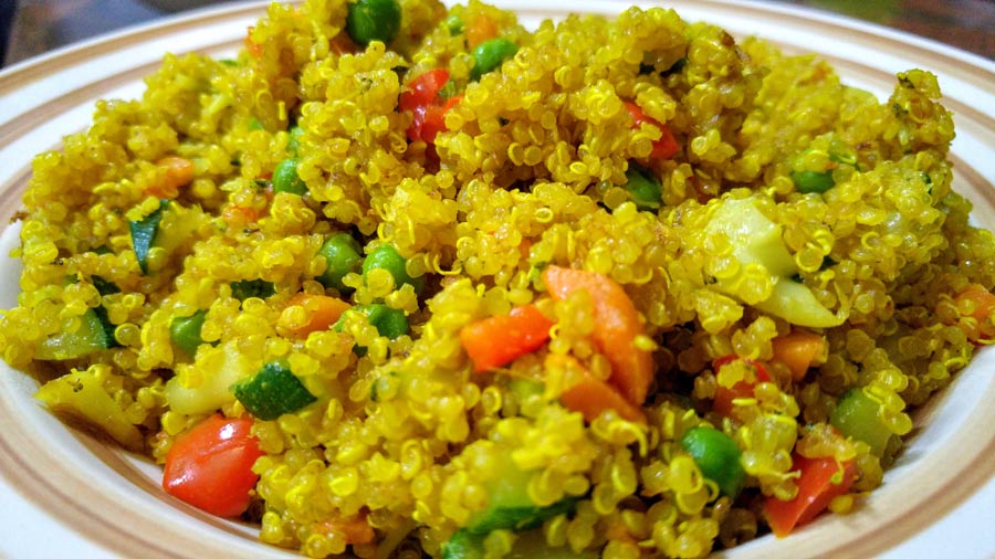 ▷ Receta de quinoa con verduras salteadas - Recetas Veganas