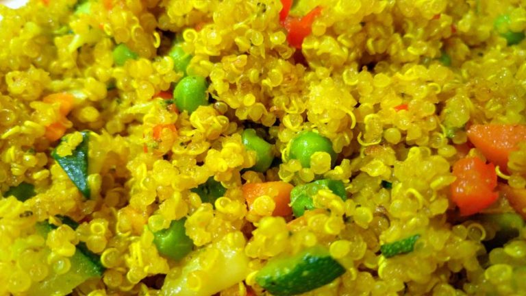 Receta de quinoa con verduras salteadas