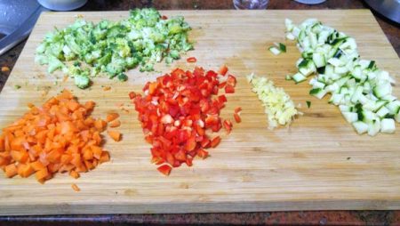 quinoa de verduras coccion