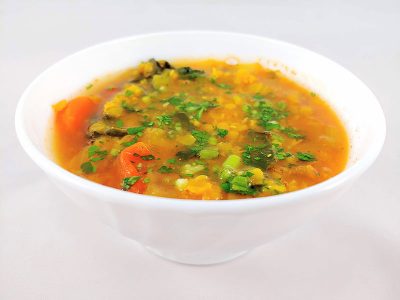 Sopa de lentejas vegetariana